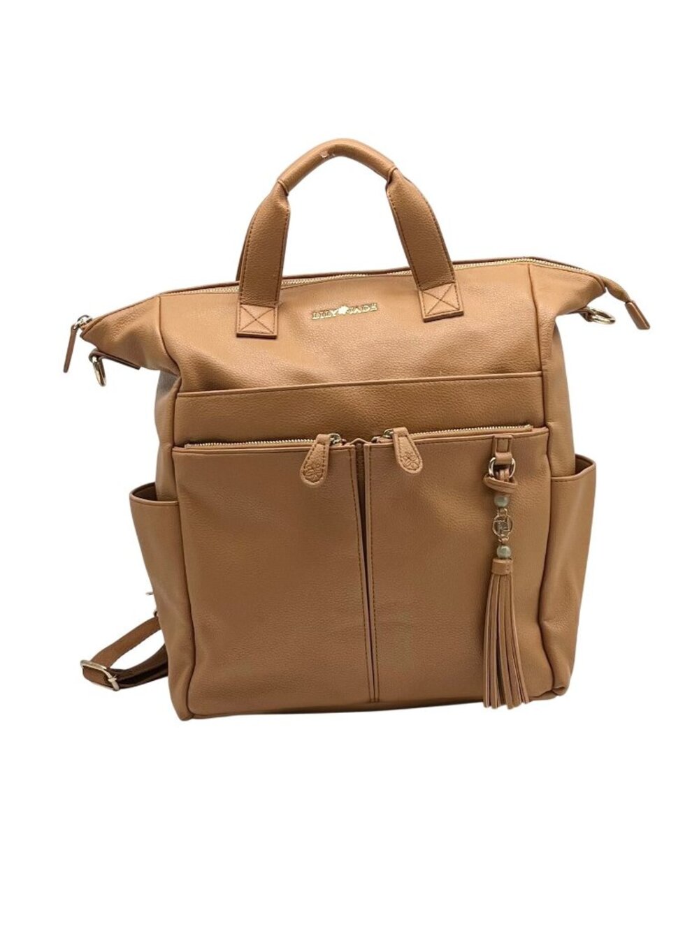 Lily Jade Caroline Brown Leather Diaper Bag